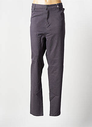 Pantalon drept elasticitate mărime normală gri GEVANA femeie