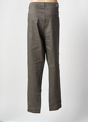Pantalon drept elasticitate mărime normală verde GEVANA femeie