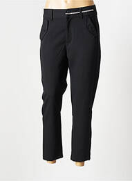 Pantalon chino închidere cu fermoar sub clapetă cu nasturi mărime normală negru ROSE femme