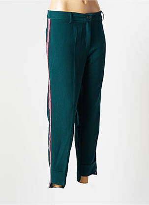 Pantalon 7/8 închidere cu fermoar sub clapetă cu nasturi mărime normală verde EDAS femeie