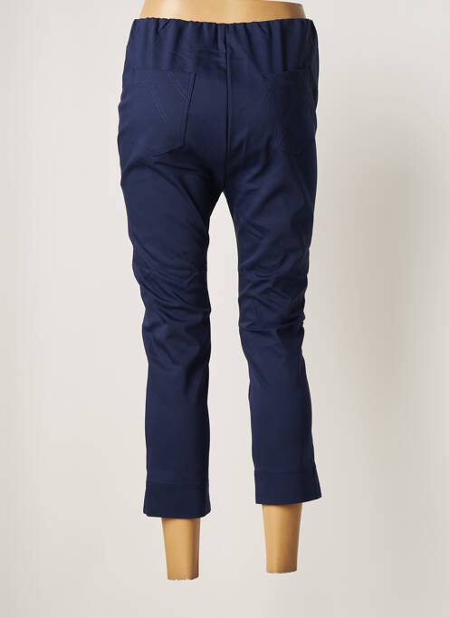 Pantalon trei sferturi albastru MARBLE femeie