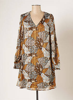 Rochie midi maro LOLA ESPELETA femeie