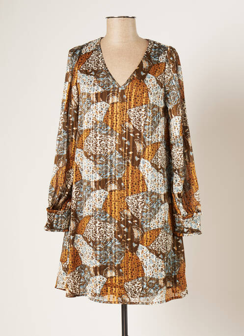 Rochie midi maro LOLA ESPELETA femeie