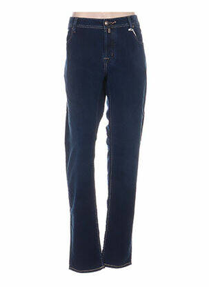 Pantalon drept buzunare talie joasă albastru JACOB COHEN femeie