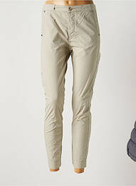 Pantalon 7/8 țesătură poplin mărime normală gri RA-ER femme