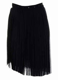 Fustă midi închidere cu fermoar lateral negru COSTUME NEMUTSO femme