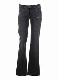 Blugi cu croială slim efect uzat decolorat talie joasă negru GALLIANO femme