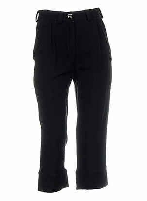 Pantalon trei sferturi negru DEVASTEE femeie