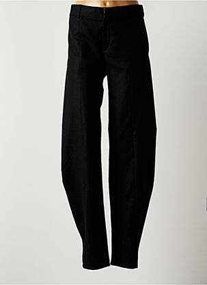 Pantalon chino mărime normală mărime normală negru OKTOBER femeie
