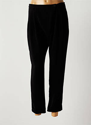 Pantalon 7/8 talie înaltă talie înaltă negru ALMA LIBRE femeie