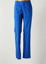 Pantalon chino țesătură poplin mărime normală albastru U-NI-TY femeie