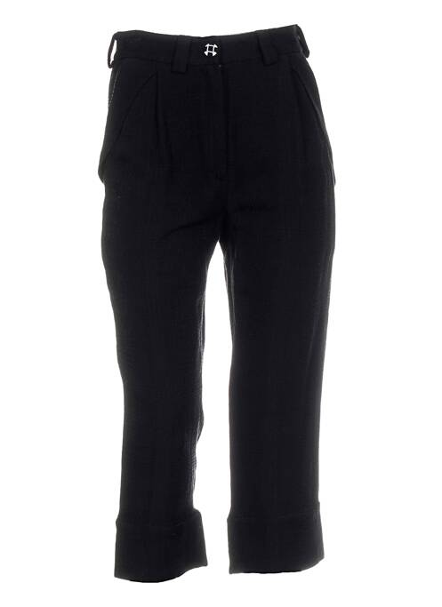 Pantalon trei sferturi negru DEVASTEE femeie