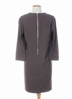 Rochie midi mâneci 3/4 mâneci 3/4 gri SET femeie