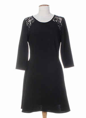 Rochie midi mâneci 3/4 mâneci 3/4 negru SET femeie