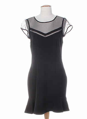 Rochie midi mâneci scurte mâneci scurte negru SET femeie