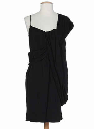 Rochie midi croială fluidă fără mâneci negru PAUL SMITH femeie