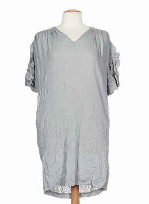 Rochie midi mâneci scurte mâneci scurte gri PAUL SMITH femeie