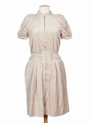 Rochie midi mâneci scurte mâneci scurte bej BAUM UND PFERDGARTEN femeie