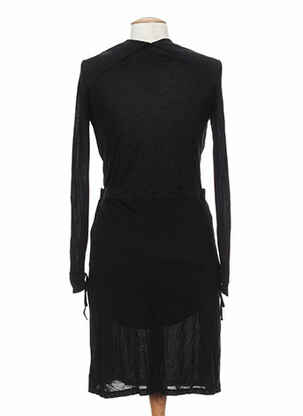 Rochie midi mâneci lungi mâneci lungi negru OKTOBER femeie