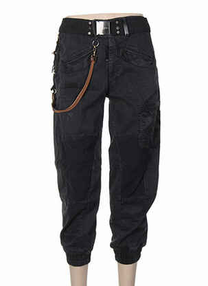 Pantalon trei sferturi mărime normală mărime normală negru HIGH femeie