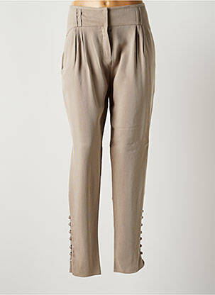 Pantalon drept gri LOU DE BEAUREGARD femeie