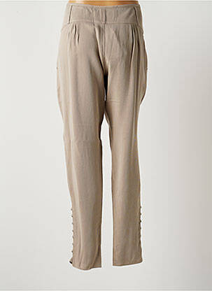 Pantalon drept elasticitate mărime normală gri LOU DE BEAUREGARD femeie