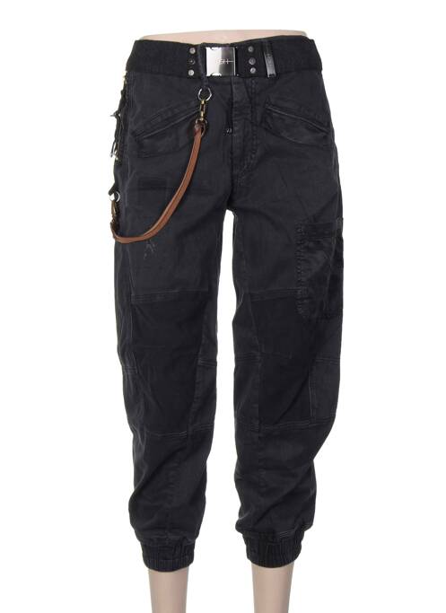 Pantalon trei sferturi negru HIGH femeie