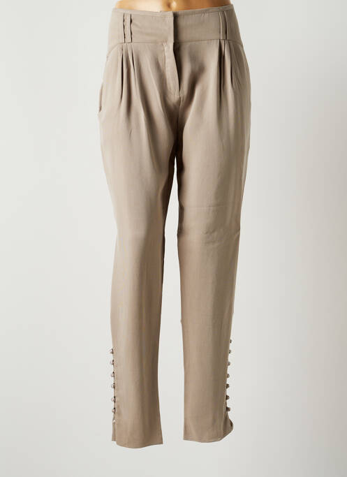 Pantalon drept gri LOU DE BEAUREGARD femeie