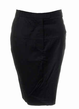 Fustă midi talie înaltă negru BLACK LABEL femeie