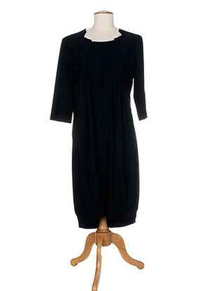 Rochie midi mâneci 3/4 mâneci 3/4 negru ALMA LIBRE femeie