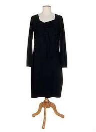 Rochie midi mâneci lungi mâneci lungi negru ALMA LIBRE femme