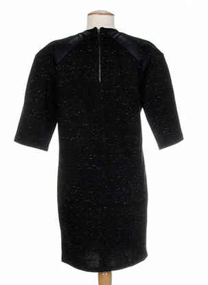 Rochie midi mâneci 3/4 mâneci 3/4 negru COSTUME NEMUTSO femeie