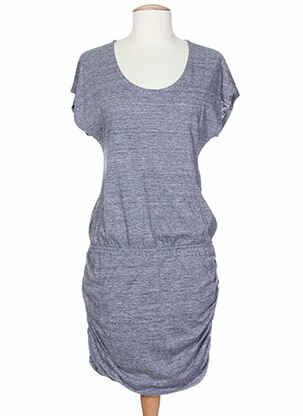 Rochie midi mâneci scurte mâneci scurte gri SET femeie