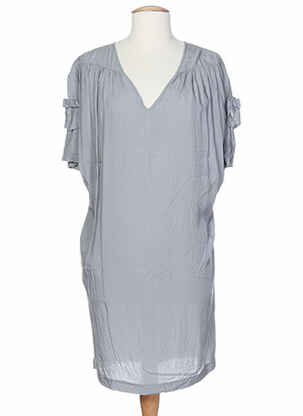 Rochie midi mâneci scurte mâneci scurte gri PAUL SMITH femeie