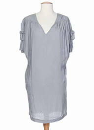 Rochie midi mâneci scurte mâneci scurte gri PAUL SMITH femme