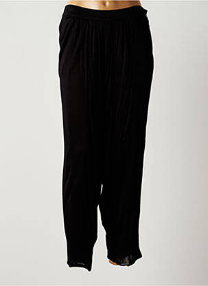 Pantalon drept elasticitate talie înaltă negru MARION MILLE femeie