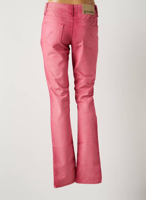 Blugi cu croială slim roz GALLIANO femeie