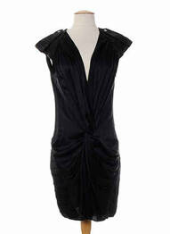 Rochie midi fără mâneci fără mâneci negru LOU DE BEAUREGARD femme