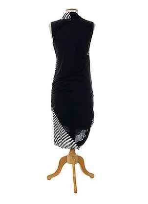 Rochie lungă imprimeu fantezie fără mâneci albastru HIGH femeie