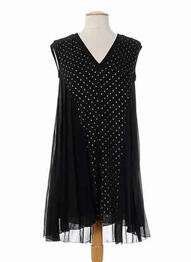 Rochie midi fără mâneci fără mâneci negru COSTUME NEMUTSO femeie
