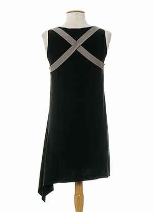 Rochie midi fără mâneci fără mâneci negru ALMALIBRE femeie