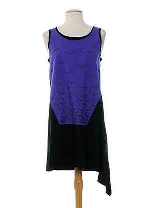 Rochie midi fără mâneci fără mâneci violet ALMALIBRE femeie