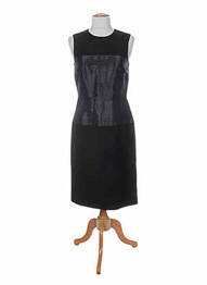 Rochie midi fără mâneci fără mâneci negru PAUL SMITH femme
