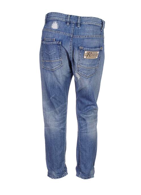 Pantalon trei sferturi talie joasă albastru RARE homme