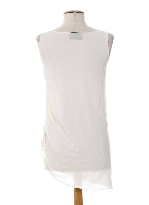 Tunică fără mâneci alb ALMALIBRE femeie