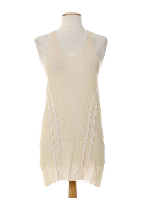 Tunică fără mâneci bej ALMALIBRE femeie