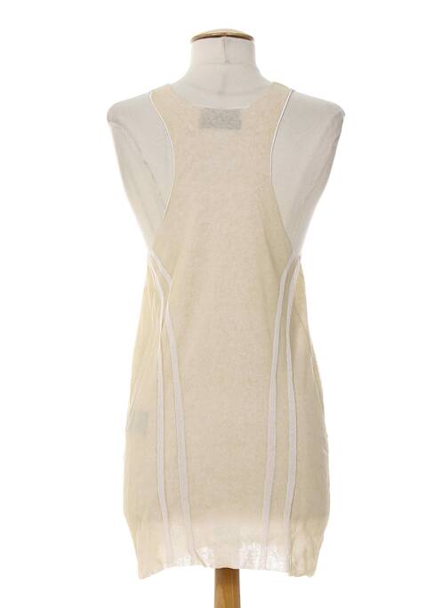 Tunică fără mâneci bej ALMALIBRE femeie