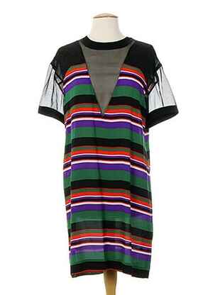 Rochie midi mâneci scurte mâneci scurte negru COSTUME NATIONAL femeie
