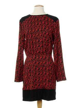 Rochie midi imprimeu fantezie mâneci lungi roșu COSTUME NATIONAL femeie