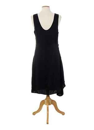 Rochie midi fără mâneci fără mâneci negru ALMALIBRE femeie